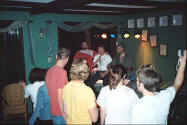 Merv - Ian - Ray on stage and singing in Gloucester Motel Pemberton.