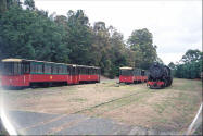 Pemberton Rail yard. Photo of trains.