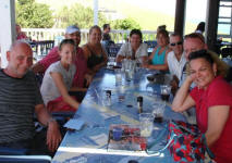 Picture of the gang at Blackbeard's having lunch.