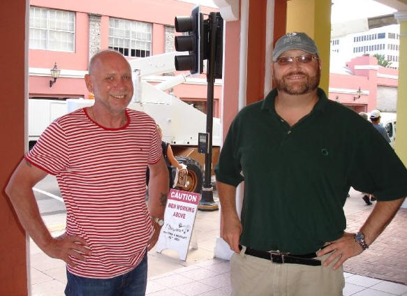 Klaus and Ray in Hamilton Bermuda photo