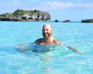 Ray swimming in Bermuda
