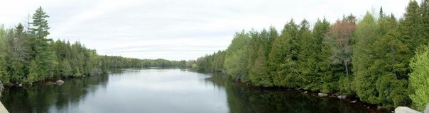 View of the West Branch of the Penobscot River in Maine