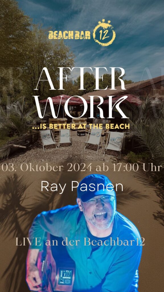 Ich spiele Donnerstag 03.10. im BeachBar12 am Badesee Lahde um 17:00 Uhr.