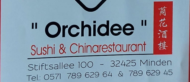 Menu - China Sushi Restaurant Orchidee aus Minden Speisekarte