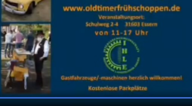 OLDTIMER FRÜHSCHOPPEN Essern! 08.09 – 11-17 Uhr