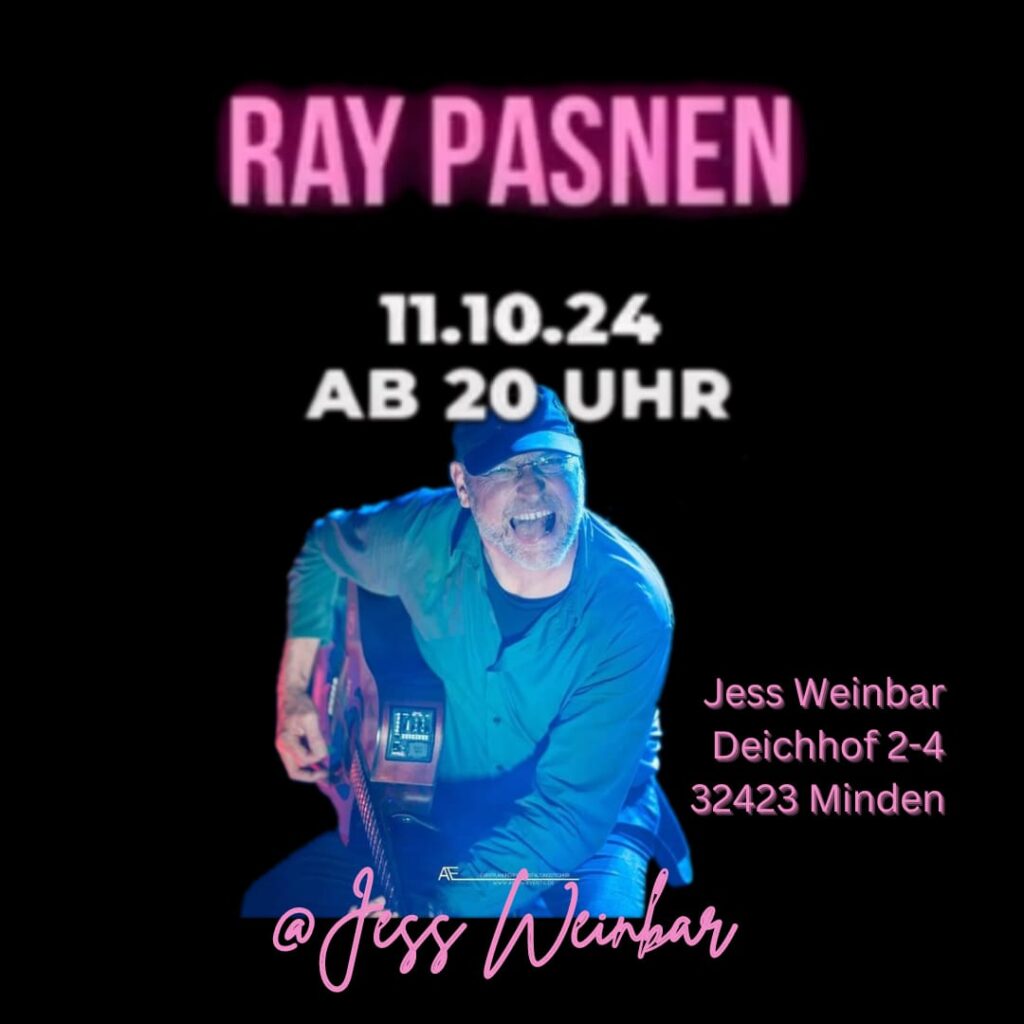 Jess - Weinbar‎ After Work mit Ray Pasnen Live Musik Minden. 11.10. - 20 Uhr