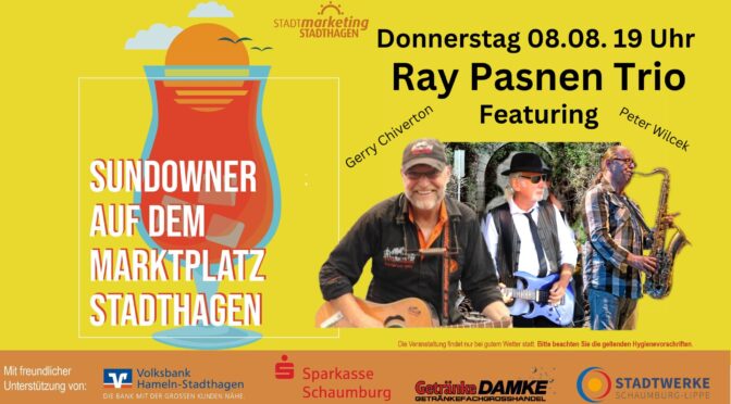 Sundowner III Marktplatz Stadthagen Do 08.08. – 19 Uhr